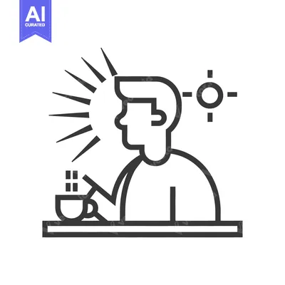 Aset desain premium: A Person Enjoying Beverage During Sunshine At A Simple Table