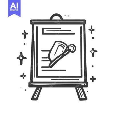 Aset premium populer: Illustration of dental tools on a presentation display board