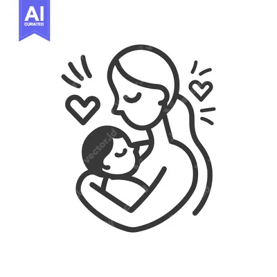 A mother lovingly embracing a baby while conveying affection and warmt