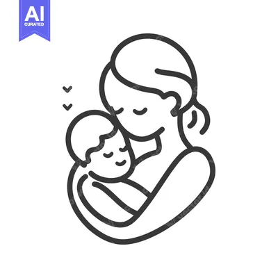A mother lovingly holds her baby close in her arms