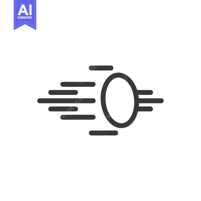 Download Abstract Speed Icon: Dynamic Motion with Ellipse and Dashed Lines Vector Graphic