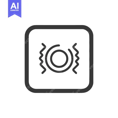 Download Simple Candy Icon in Rounded Square, Black and White Design Vector Graphic
