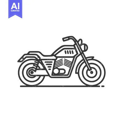 Popular premium asset: Minimalist Motorcycle Outline: Sleek Design, Modern Transportation Ico