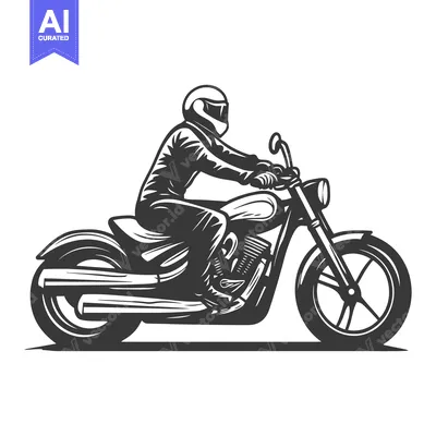 Popular premium asset: A rider in helmet is seated on a motorcycle vehicle