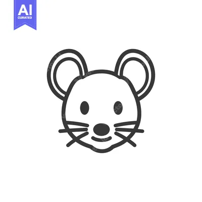 Popular premium asset: A simple graphic image of a cartoon rodent face