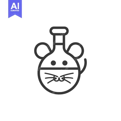 Aset premium populer: Mouse Shaped Flask with a Tail