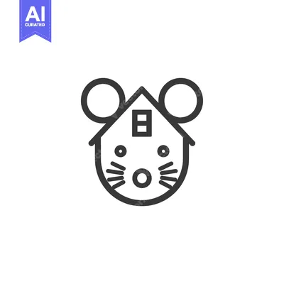 Aset premium populer: Mouse Shaped House With Windows And Door