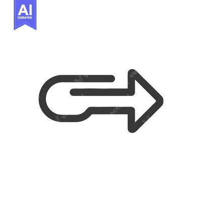 Aset premium populer: Bold Return Arrow Icon: Sleek, Modern Design on White Background