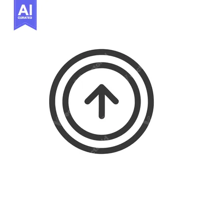 Popular premium asset: Ascending Arrow Icon: Bold Circle, Minimalist Design, Upward Direction
