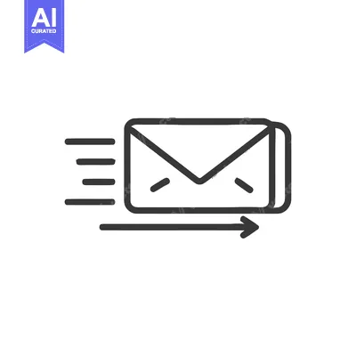 Premium design asset: Fast Delivery Email Icon: Modern Outline Design with Motion Effect