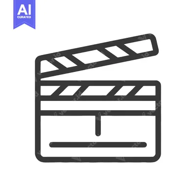 Popular premium asset: Minimalist Clapperboard Icon: Film Production Symbol in Bold Outline