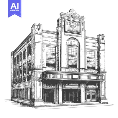 Popular premium asset: An architectural illustration depicts a building facade in intricate d
