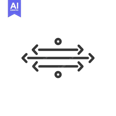 Aset desain premium: Directional Symmetry: Arrows Pointing Inward and Outward, Minimalist I