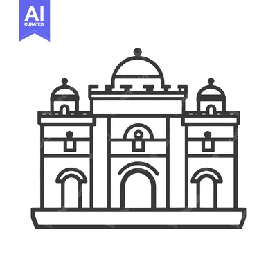 Popular premium asset: Simple Vector Illustration Depicting a Symmetrical Architecture Design