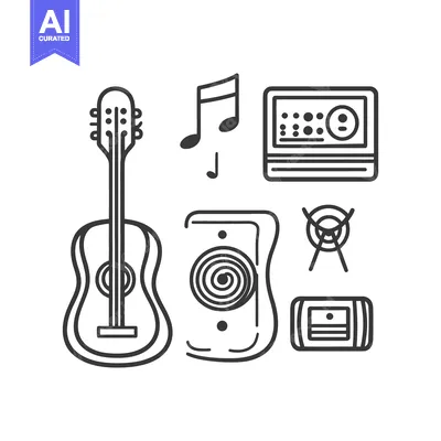 Popular premium asset: Various musical instruments and music related equipment displayed in a
