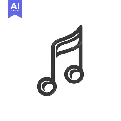 Aset premium populer: Elegant Eighth Note: Minimalist Music Symbol on White Background