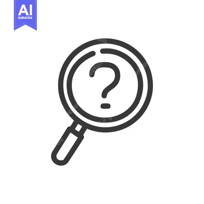 Aset premium populer: Question Mark Under Magnifying Glass: Search for Answers Icon
