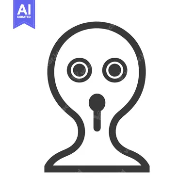 Popular premium asset: An abstract illustration of a simple anthropomorphic shape with facial