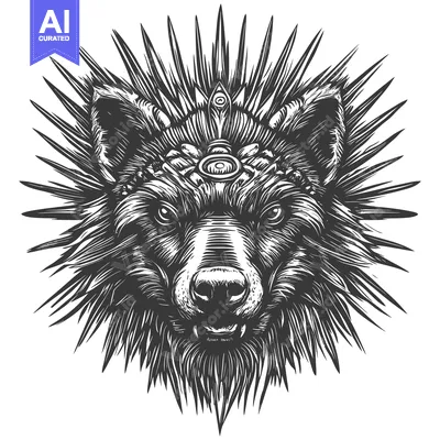 Popular premium asset: Mystical Bear with Third Eye and Spiky Aura