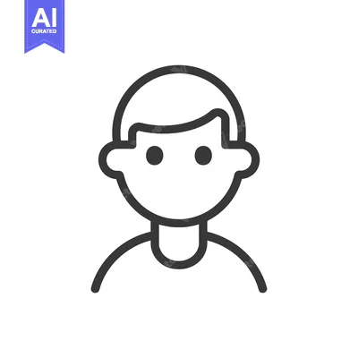 Popular premium asset: Simple illustration of a person with a basic head and shoulders