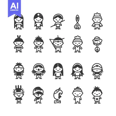 Popular premium asset: Native American Cartoon Characters and Symbols