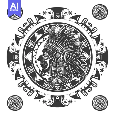 Popular premium asset: Native American Chief with Traditional Headdress and Ornamental Design