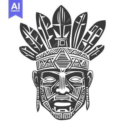 Popular premium asset: Native American Tribal Mask with Feathers