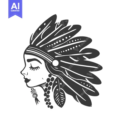 Popular premium asset: Native American Woman with Feathers and Beads