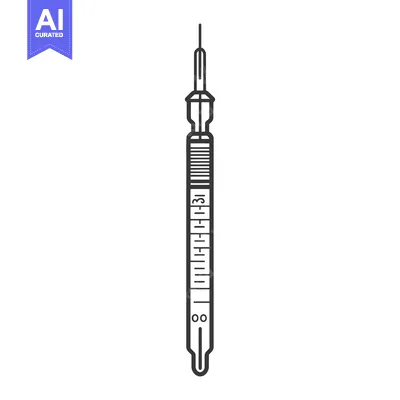 Aset premium populer: A single graphic representation of a temperature measurement device