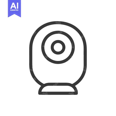 Popular premium asset: Webcam Icon: Simple Outline of a Digital Camera Device