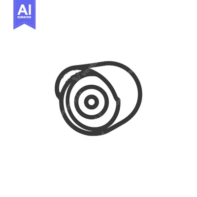 Aset desain premium: Abstract Rose Icon: Minimalist Black Line Art on White Background