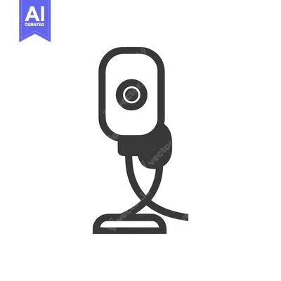 Premium design asset: Webcam Icon: Simple, Modern Design for Video Communication and Online