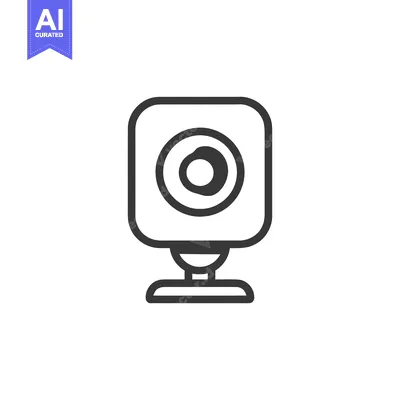 Premium design asset: Minimalist Webcam Icon: Sleek Design for Modern Communication
