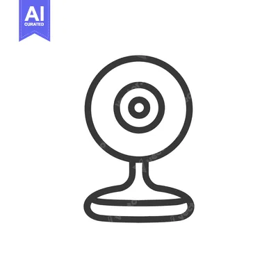 Premium design asset: Minimalist Webcam Icon: Simple, Modern Design for Digital Communicatio