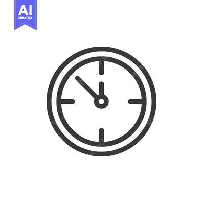 Aset premium populer: Minimalist Clock Icon: Time Management, Deadline, and Schedule Concept