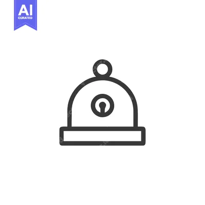 Aset premium populer: Simple Outline of a Pillbox Hat with Central Design Element