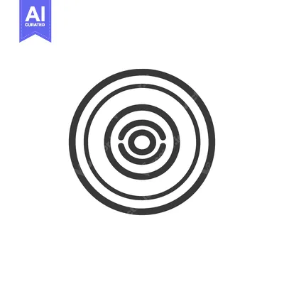 Aset premium populer: Concentric Circles: Minimalist Black and White Target Design