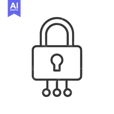 Popular premium asset: Digital Security Lock Icon with Network Connection Points