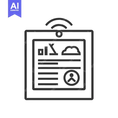 Premium design asset: The digital device is displaying information and data on the screen