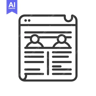 Aset desain premium: Document showcasing information and details of two separate individual