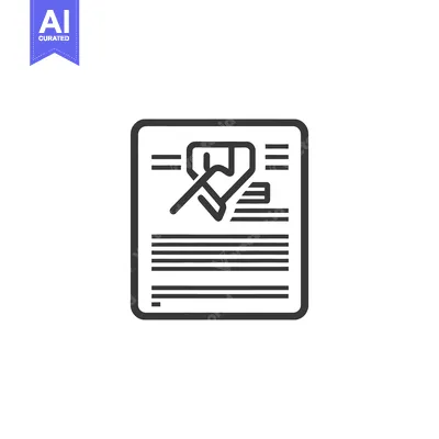 Premium design asset: A stylized image featuring a document icon on a white background