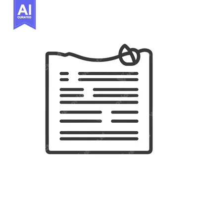 Aset premium populer: A document with lines and a leaf style decorative element