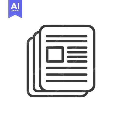 Aset premium populer: Stack of Documents Icon: Clean Line Art for Business and Information