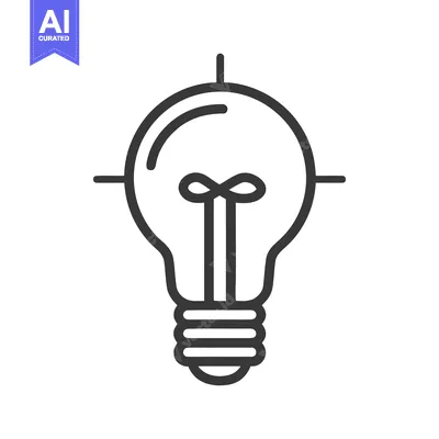 Lightbulb Icon with Target Crosshairs, Idea Generation Concept, Innova