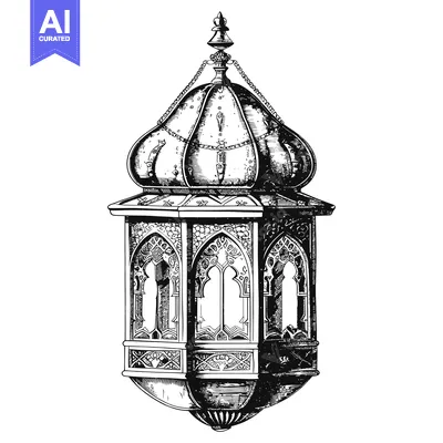 Popular premium asset: Ornate Hanging Lantern with Detailed Architectural Design