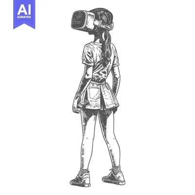 Popular premium asset: A Girl Wearing a Virtual Reality Headset