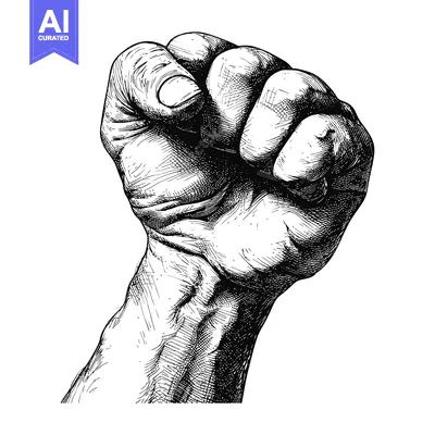 Popular premium asset: Hand Drawn Illustration of a Closed Fist