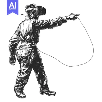 Popular premium asset: A Person Wearing a VR Headset and Holding a Controller