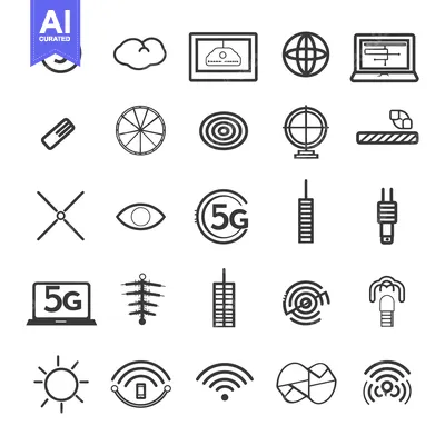 Premium design asset: Collection of 5G Technology Related Icons