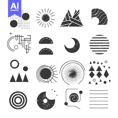 Popular premium asset: Set of Abstract Geometric Shapes and Patterns